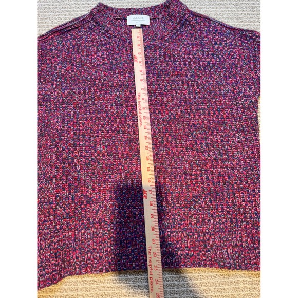 La Ligne 100% Cashmere Sweater Women's S Chunky Knit Multicolor Crewneck - Picture 8 of 8